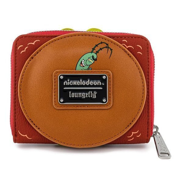 Loungefly Nickelodeon SpongeBob Plankton Krabby‎ Patty Zip Around Wallet - Picture 2 of 4